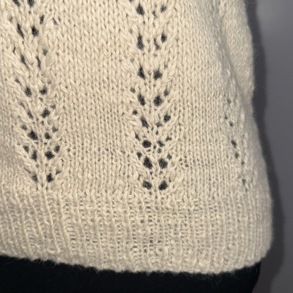 Vintage Hand Knit Wool Sweater Vest SZ Small - Picture 3 of 6